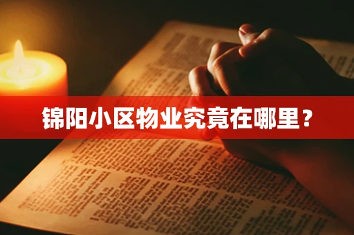 锦阳小区物业究竟在哪里？