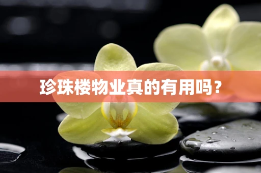 珍珠楼物业真的有用吗？