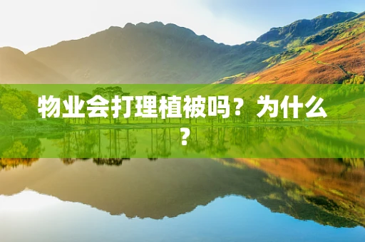 物业会打理植被吗？为什么？