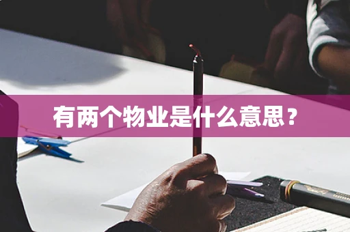 有两个物业是什么意思？