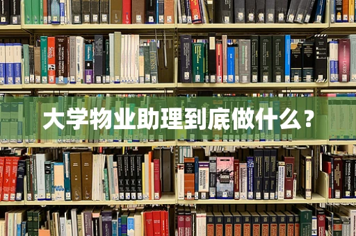 大学物业助理到底做什么？