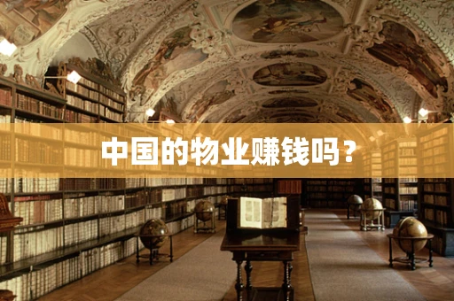 中国的物业赚钱吗？