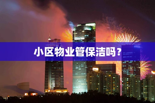 小区物业管保洁吗？