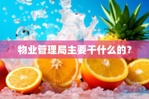 物业管理局主要干什么的？