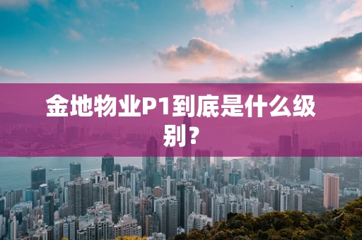 金地物业P1到底是什么级别？