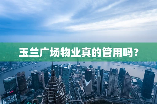 玉兰广场物业真的管用吗？