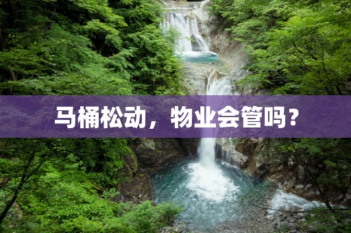 马桶松动，物业会管吗？