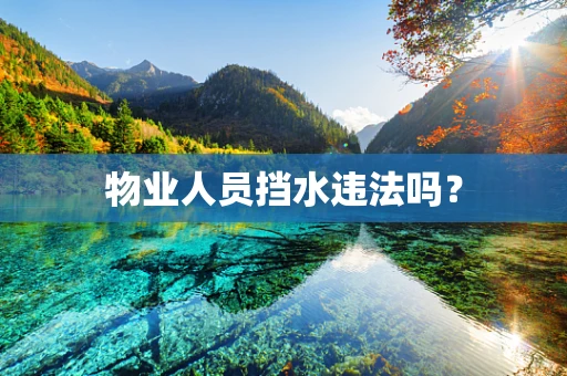 物业人员挡水违法吗？