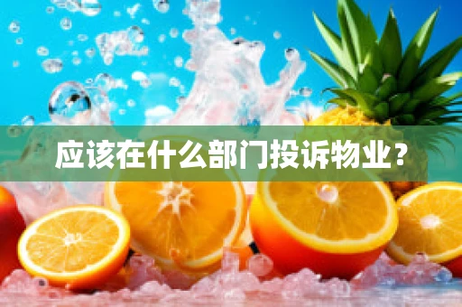 应该在什么部门投诉物业？