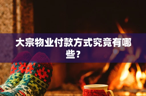 大宗物业付款方式究竟有哪些？