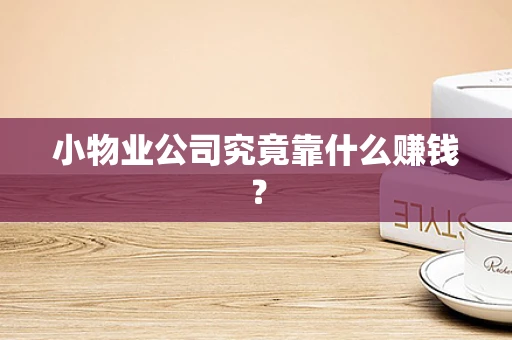 小物业公司究竟靠什么赚钱？