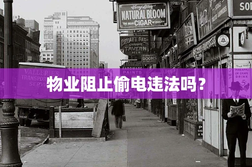 物业阻止偷电违法吗？