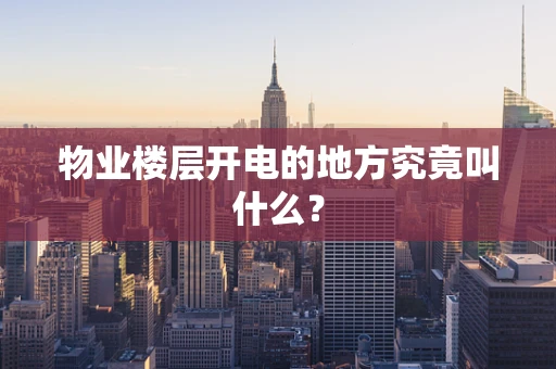 物业楼层开电的地方究竟叫什么？