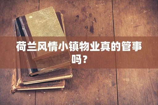 荷兰风情小镇物业真的管事吗？