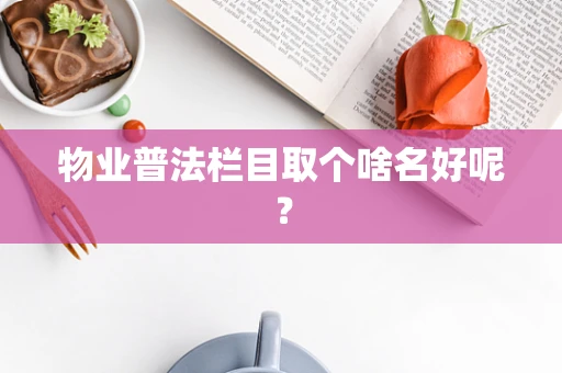 物业普法栏目取个啥名好呢？