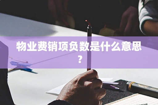 物业费销项负数是什么意思？