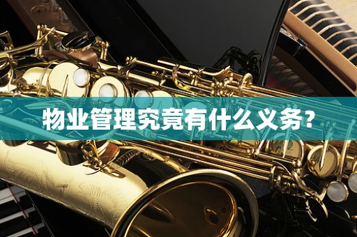 物业管理究竟有什么义务？