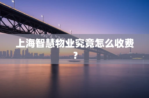 上海智慧物业究竟怎么收费？