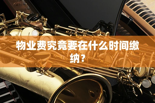 物业费究竟要在什么时间缴纳？