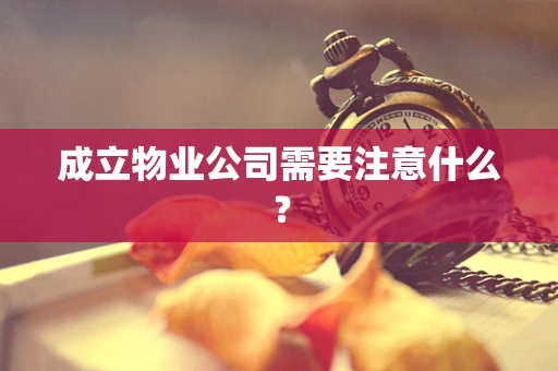 成立物业公司需要注意什么？