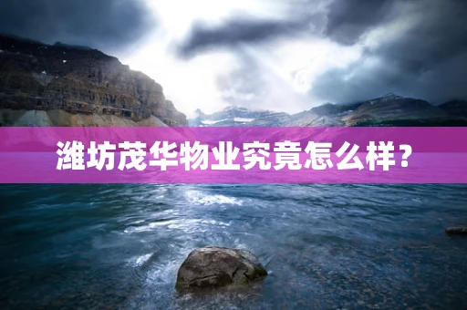 潍坊茂华物业究竟怎么样？